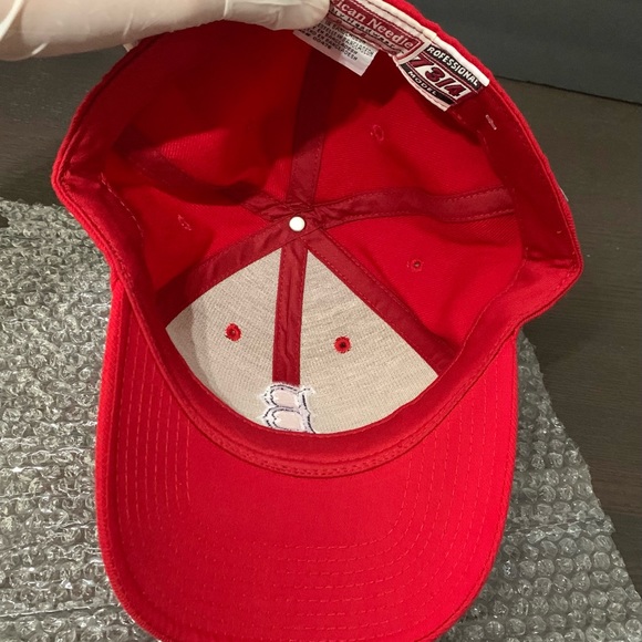 Vintage American Needle Boston Red Sox Baseball Fitted Hat 7 3/4 New Red Unisex - Picture 4 of 5